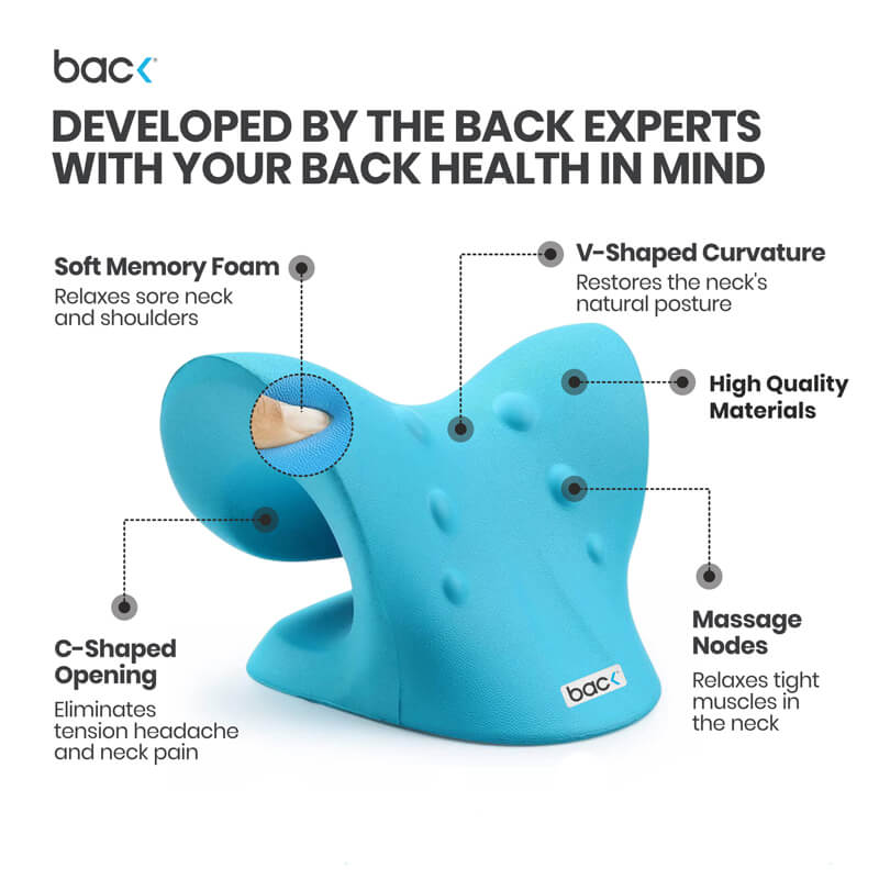 Neck Helper™ Traction Pillow, Cervical Pillow for Neck Pain, Neck Mass ...