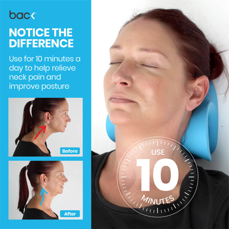 Neck Helper™ Traction Pillow, Cervical Pillow for Neck Pain, Neck Mass ...