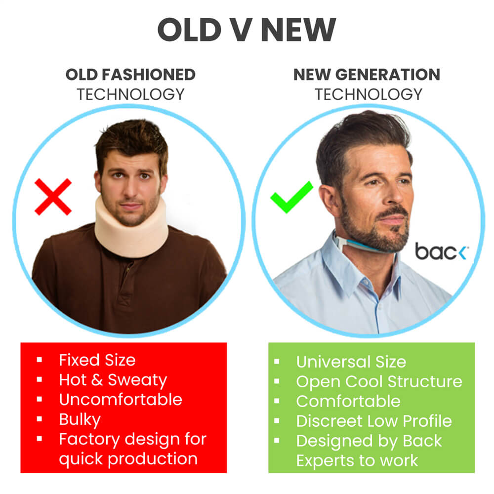 New generation universal size neck brace comparison to old 